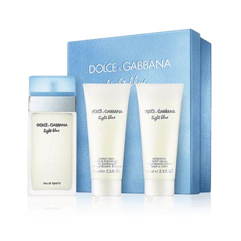 dolce gabbana light blue gift set boots|light blue perfume best price.